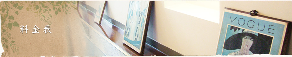 料金表